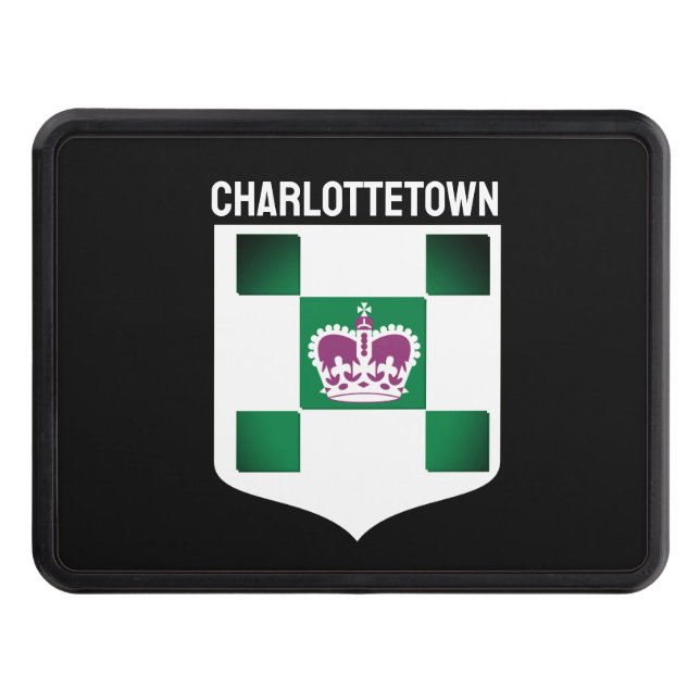 Charlottetown coat of arms - PEI Hitch Cover (Front)