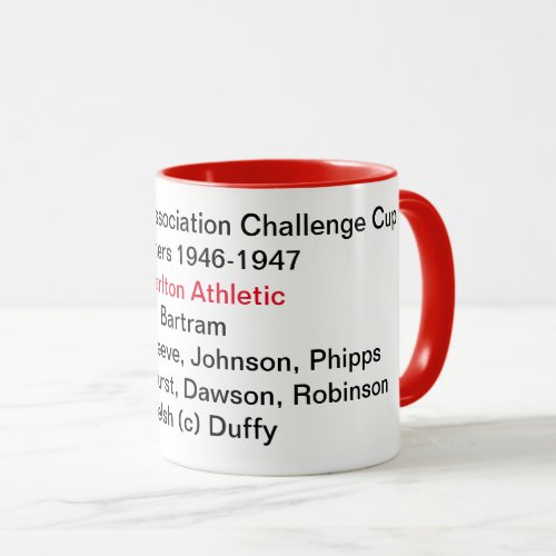 Charlton Athletic FA Cup winners mug 1947