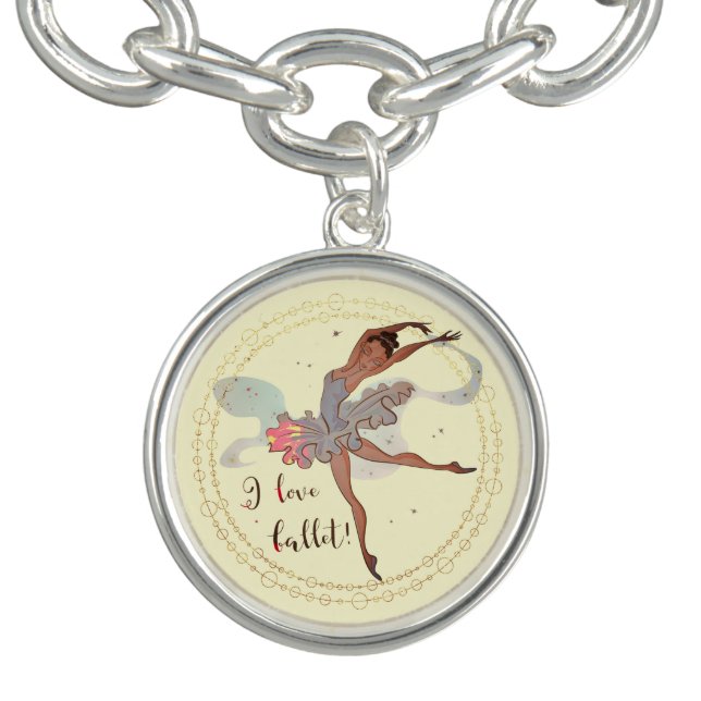 Charm Bracelet Black Ballerina (Design)