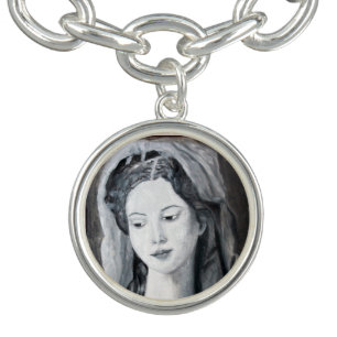 Charm Bracelet - Painting of St. Anne - Jewelry