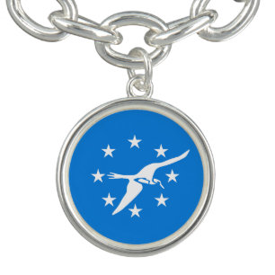 Charm bracelet with Flag of Corpus Christi