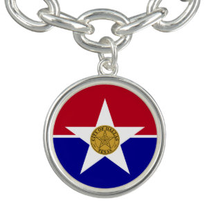 Charm bracelet with Flag of Dallas