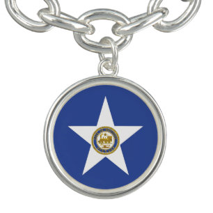 Charm bracelet with Flag of Houston
