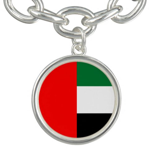 Charm bracelet with Flag of UAE