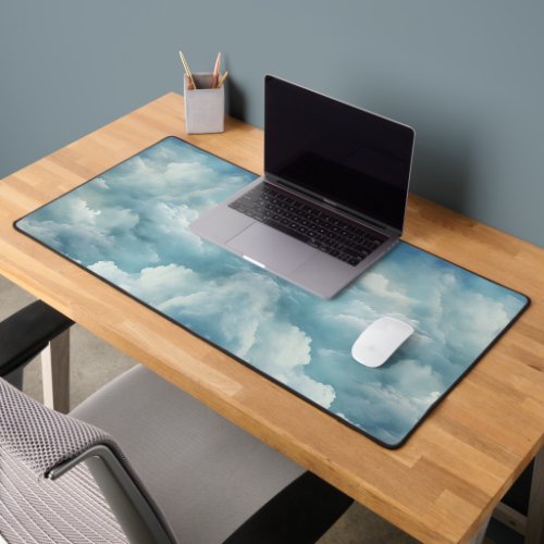 Charm in Cloudy Skies Desk Mat