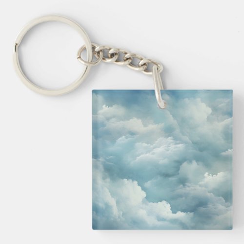 Charm in Cloudy Skies Keychain