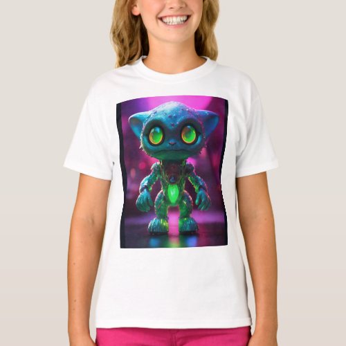 Charm Meow_t Trendy Cat_Inspired T_shirt for Gir