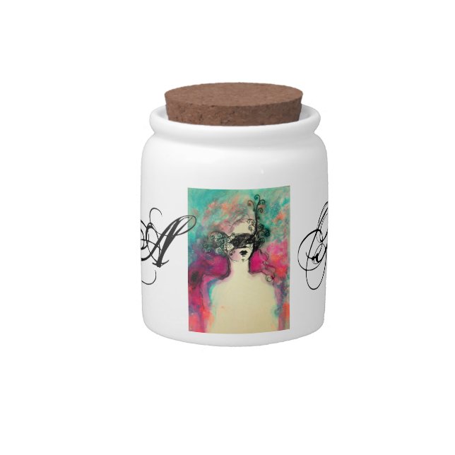 CHARM MONOGRAM CANDY JAR (Front)