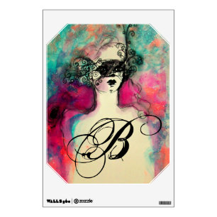 CHARM MONOGRAM, Emerald Wall Decal