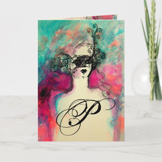 CHARM MONOGRAM / Happy Birthday Card (Front)