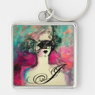 CHARM MONOGRAM / Mysterious Beauty with Mask Keychain