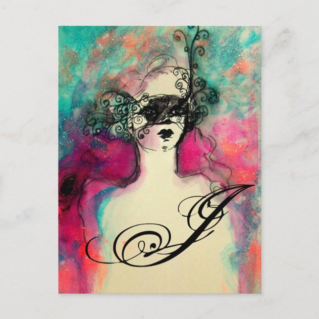 CHARM MONOGRAM POSTCARD (Front)