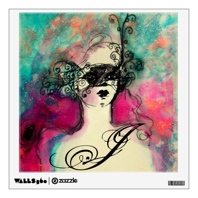 CHARM MONOGRAM WALL DECAL (Front)