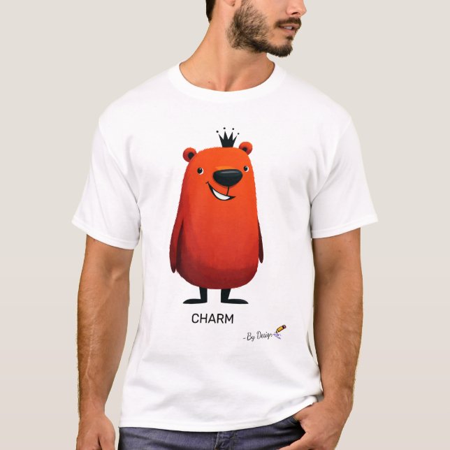 Charm Monster | Original Design with Humor T-Shirt (Front)