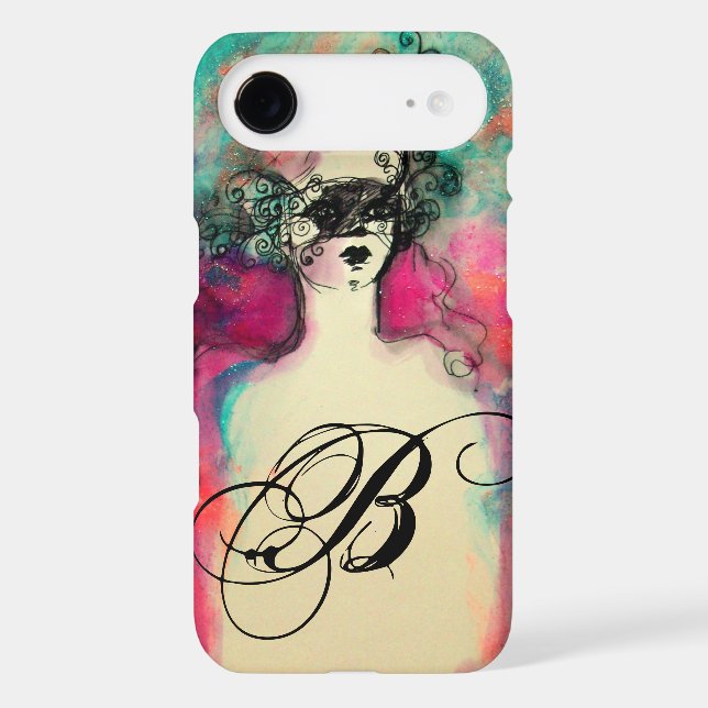 CHARM / MYSTERIOUS BEAUTY MONOGRAM Case-Mate iPhone CASE (Back)