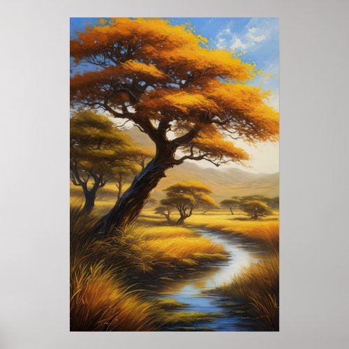 Charm of the African Wilderness Poster