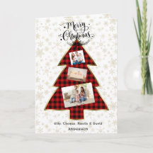 Charm Red Buffalo Gold Your Photo Merry Christmas