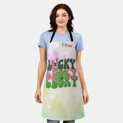 Charm Your Kitchen with Irish Lucky Horseshoe Chef Apron