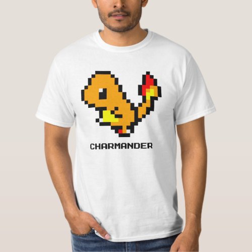 charmander 8bit pixel  T_Shirt