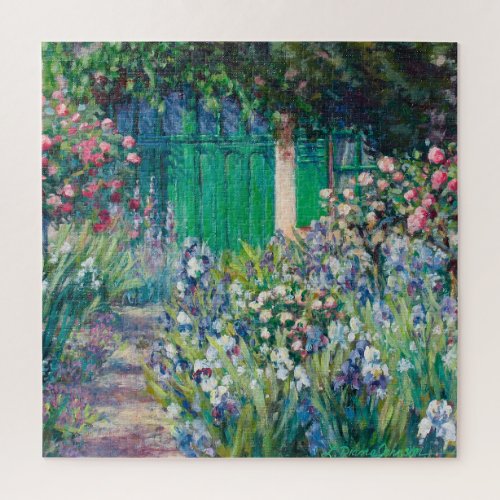 Charmed Entry _ French Garden Jigsaw Puzzle