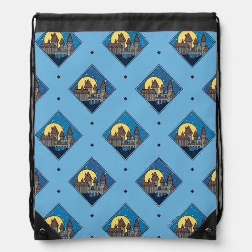 Charmed HOGWARTS CASTLE Diamond Pattern Drawstring Bag