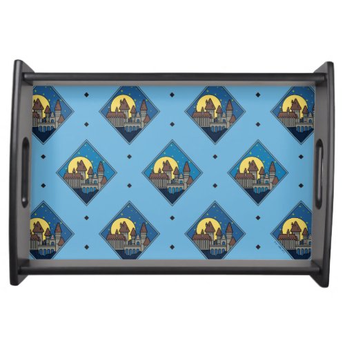 Charmed HOGWARTS CASTLE Diamond Pattern Serving Tray