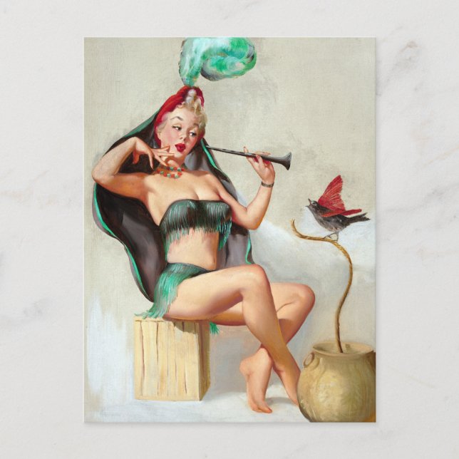 Charmer Pin Up Postcard (Front)