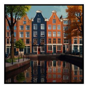 Charming Amsterdam City Poster