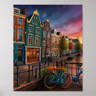 Charming Amsterdam City Poster
