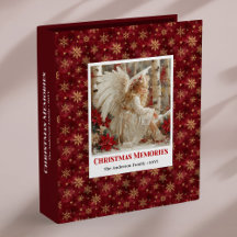 Charming Angel Poinsettia Vintage Christmas Album