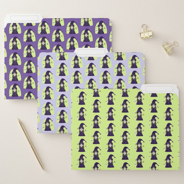Charming Angry Cute Witch File Folder (Set)
