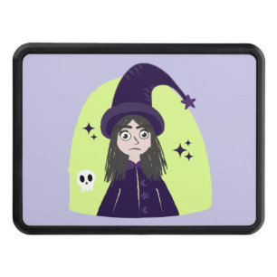 Charming Angry Cute Witch Hitch Cover