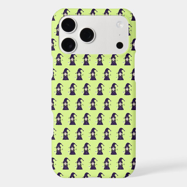Charming Angry Cute Witch Iphone Case (Back)