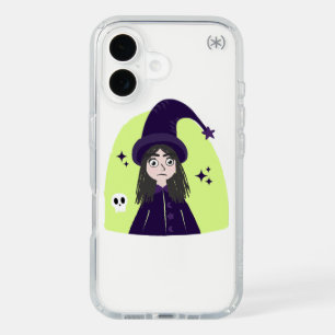 Charming Angry Cute Witch iPhone 16 Case