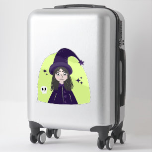 Charming Angry Cute Witch Sticker