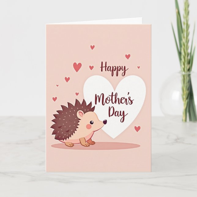 Charming Animal Mothers Day Card (Front)