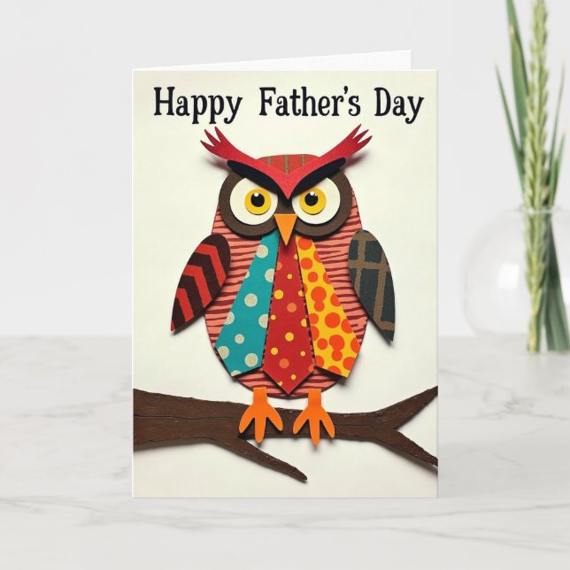 Charming Avian Fathers Day Card (Front)