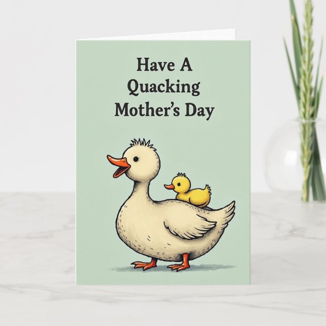 Charming Avian Mothers Day Card (Front)