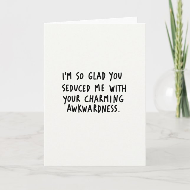 Charming Awkward Seduction Card (Front)