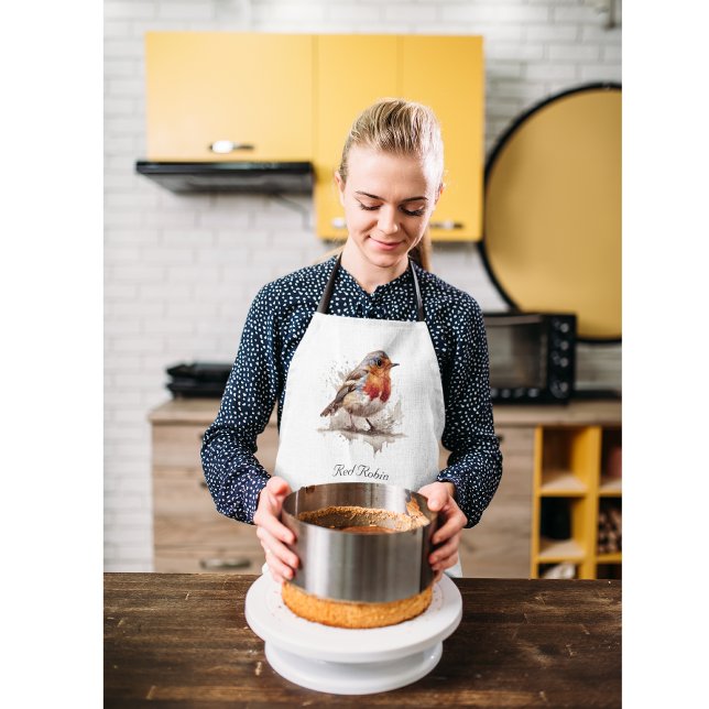 Charming Backyard Robin, custom Apron (Creator Uploaded)