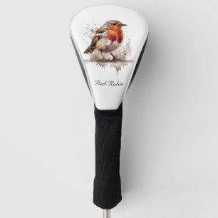Charming Backyard Robin, custom Golf Head Cover