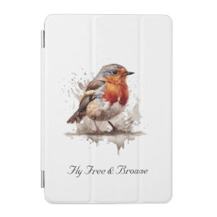 Charming Backyard Robin, custom iPad Mini Cover