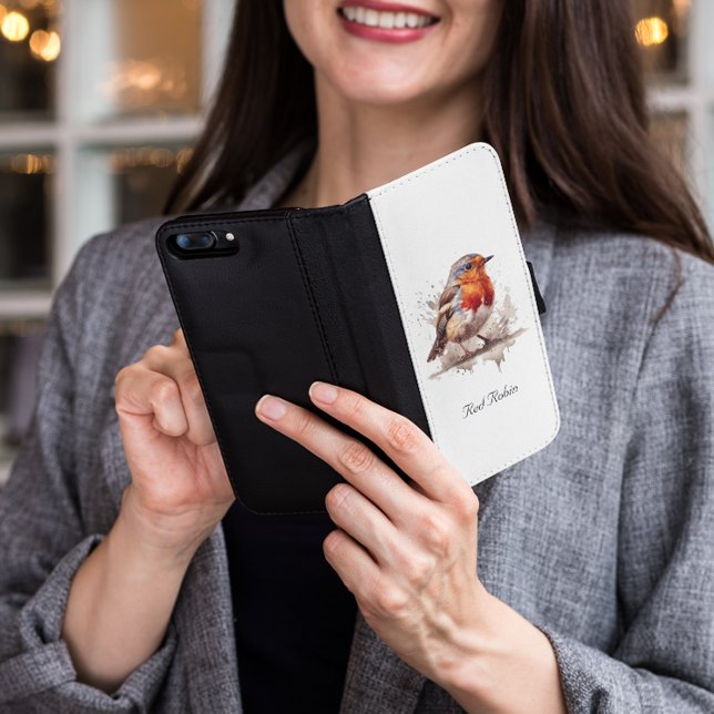 Charming Backyard Robin, custom Samsung Galaxy Wallet Case (Creator Uploaded)
