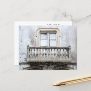 Charming Balcony in Portugal Postcard