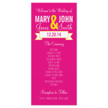 Charming Banner Ceremony Program