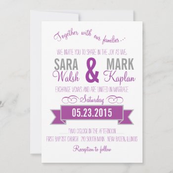 Charming Banner Invitations by goskell at Zazzle
