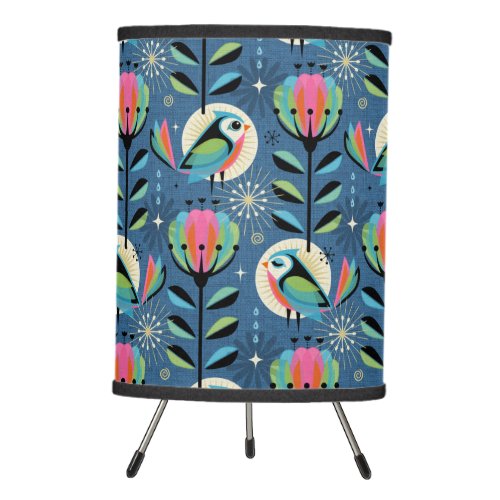 Charming Birds and Blooms studioxtine Tripod Lamp