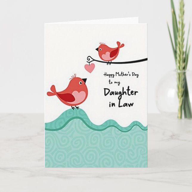 Charming Birds Mothers Day Card (Front)