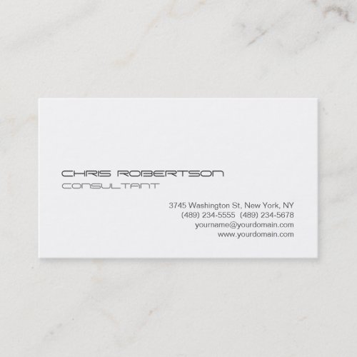 Charming Black  White Attractive Business Card