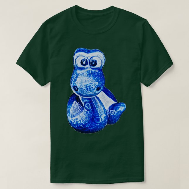 Charming blue little snake 3 T-Shirt (Design Front)
